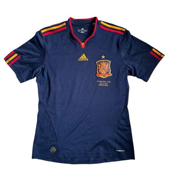 2010 World Cup Adidas Spain National Away Football Jersey Final vs. NLD Size: M - Picture 1 of 8